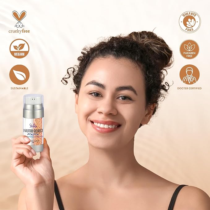 Nutriburst Age Defense Power Peptides And Vitamin E Serum For Anti Aging And Skin Firming, Glycerin For Skin Brightening, Lactic Acid Serum For Skin And Fungal Acne,Scar Remover And Skin Toner(40ml)