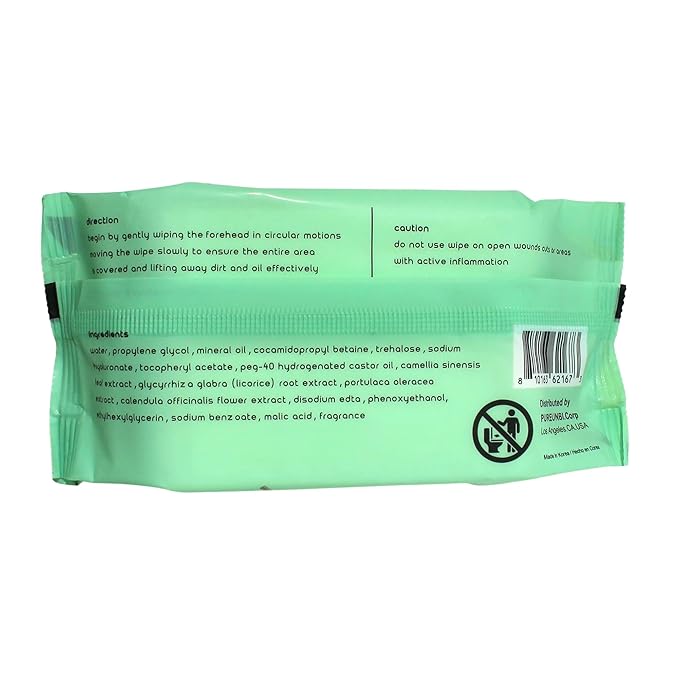 PB & JAY Cleancare Cleansing Wipes – 30 Count – Makeup Remover for Balanced, Refreshed Skin – Hydrating Korean Face Wipes for Sensitive Skin (Green Tea)
