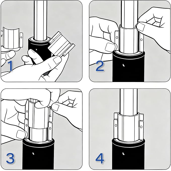 Office Chair Sinking Fix Kit to Stop Sinking|Made of Steel Strong Enough to Support Maximum 760 Pounds | No More Sink & No Need to Replace Chair Gas Lift Cylinder - Silver