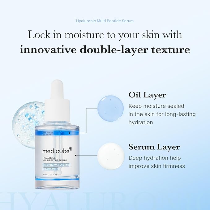 medicube Deep Vita C Natural Glow Serum Duo: Deep Vita C and Hyaluronic Multi Peptide PDRN Serum | Smooth Hydration Glow Care, Korean Skincare