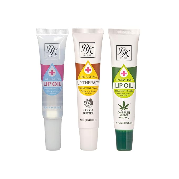 Ruby Kisses Hydrating Lip Therapy Treatment Gloss Cocoa Butter RLO03D1 (3 Pack)