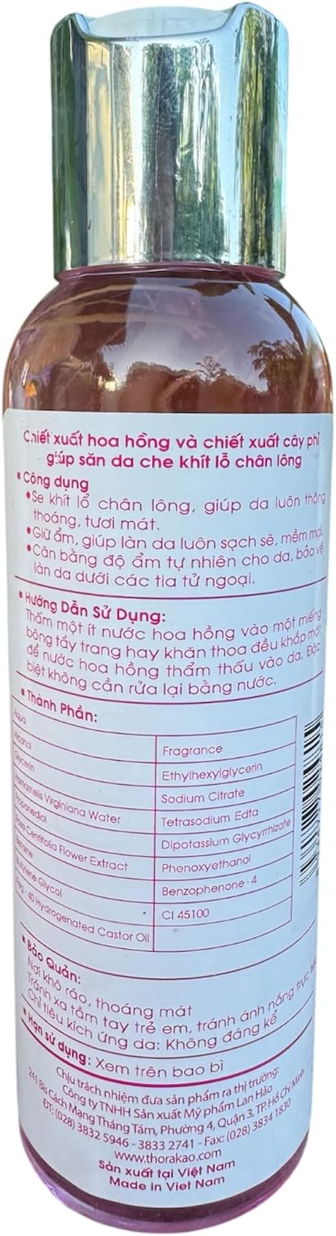 Thorakao Roses Toner - Nuoc HOA Hong 150 ml