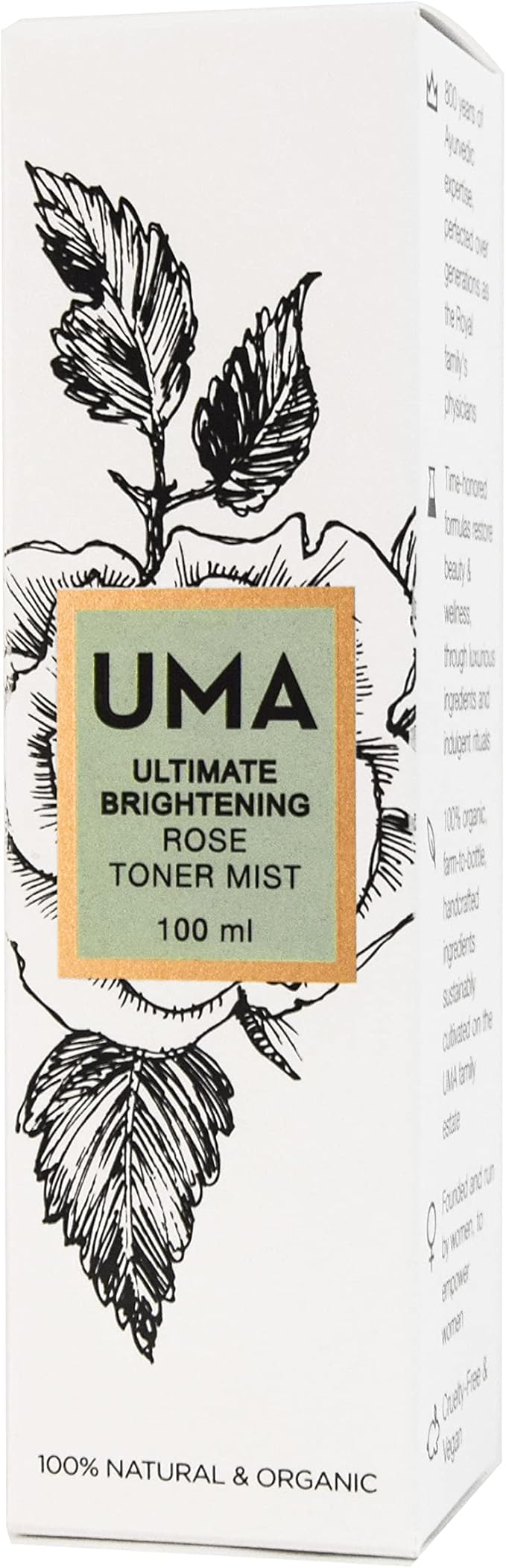 UMA Ultimate Brightening Rose Toner Mist