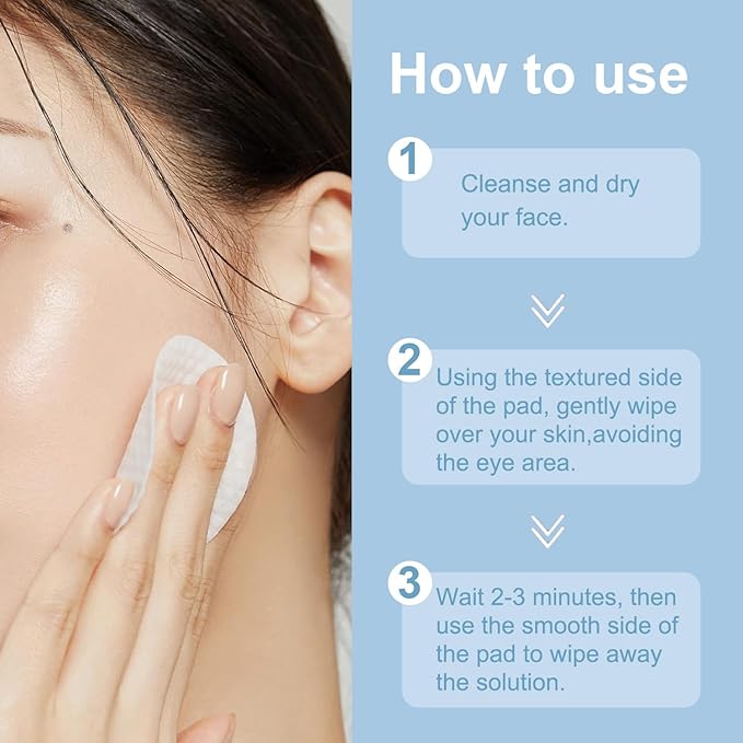 Exfoliating Toner Pads for Face, Facial Pads for Pore Cleansing and Gentle Exfoliation, Oil Control, Smooth Looking Skin, Suitable for All Skin Types (1pcs)