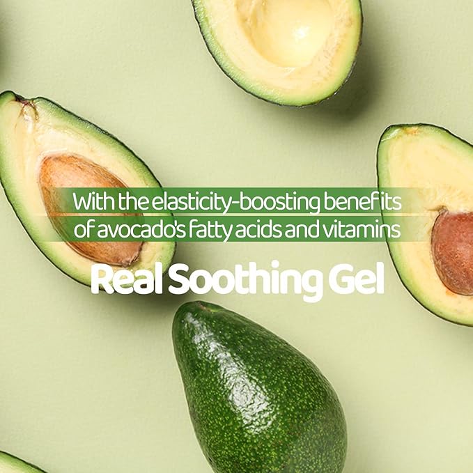 by.H Avocado Soothing Gel (30 PCS) - Moisturizer for Skin Elasticity & Vitality with Avocado Extract - Non-Sticky, Hydrating Formula for Collagen Production & Nourishment - Ideal for Daily Use
