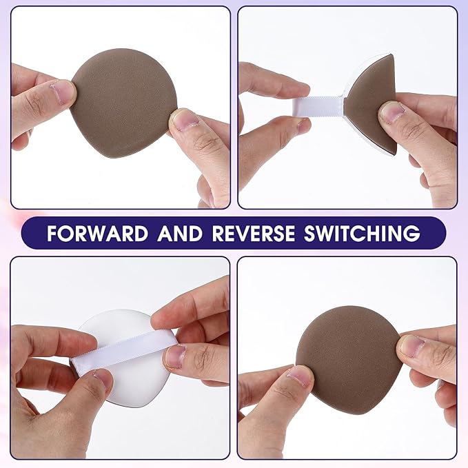 7Pcs Korean Makeup Sponge Puff Air Cushion Makeup Puffs for Foundation Concealer Teardrop Mix Setting Powder Puff Make Up Cushion Puffs Foundation Sponge for Liquid, Cream, and Powder