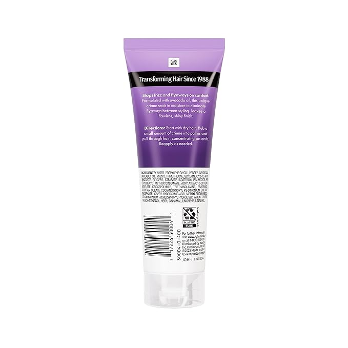 John Frieda Frizz Ease Secret Weapon Touch-Up Crème, Anti Frizz Hair Smoothing Cream, 4 fl oz