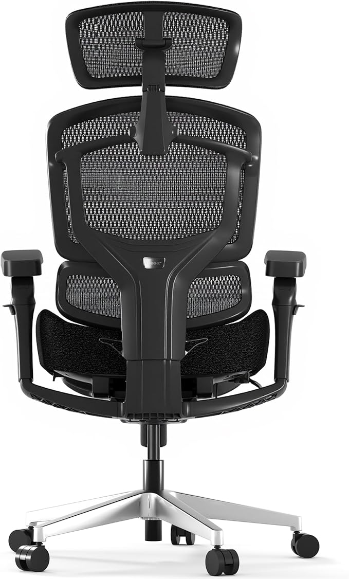 FLEXISPOT ErgoX-PRO Ergonomic Office Chair Black – Cloudtech Cushion, 5D Lumbar, 7D Armrests, 4D Headrest, 551LBS Capacity – Office, Gaming, Home