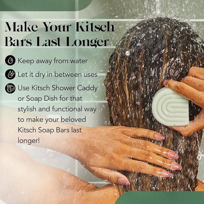 Kitsch Rosemary & Biotin Volumizing Hair Conditioner Bar for Hair Growth & Thickening – Hydrating & Cleansing Hair Conditioner for Women & Men - Paraben, Silicone & Sulfate Free - 2.7 oz