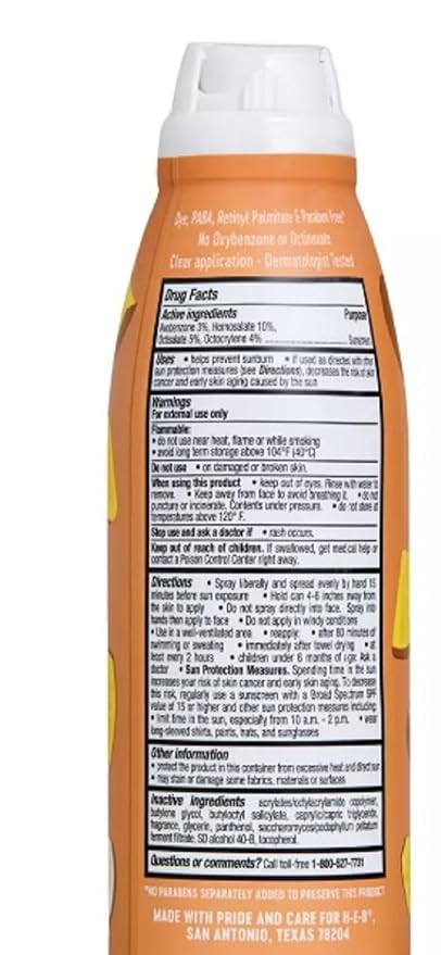 HEB Sunscreen Spray SPF 50 Broad Spectrum 5.5oz - 1 Bottle (Pina Colada)