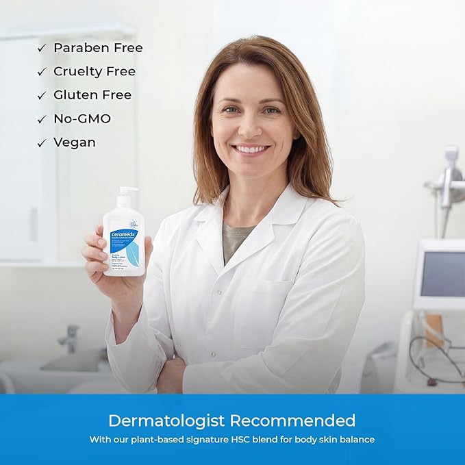 Ceramedx - Restoring Body Lotion | Natural Ceramide Lotion for Dry, Sensitive Skin | Cruelty Free, Vegan & Fragrance Free | 12 fl oz