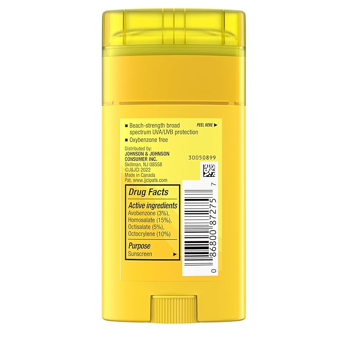 Neutrogena Beach Defense Sunscreen Stick SPF 50, Broad Spectrum Sun Protection for Face & Body, Water-Resistant, Non-Greasy Formula, Travel Size for Beach & Outdoor Use, 1.5 oz (42 g)