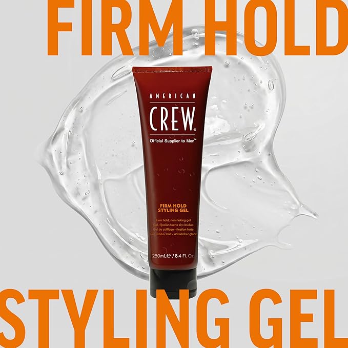 American Crew Men's Hair Styling Gel, Firm Hold, Non-Flaking, 3.3 fl oz