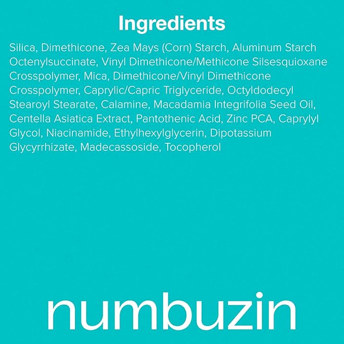 numbuzin No.1 Powder | Pantothenic Skincare 100 Powder | 24H Long-Lasting Finish | Silica + Pantothenic Acid + CICA | For Acne-Prone Skin | 0.24 oz