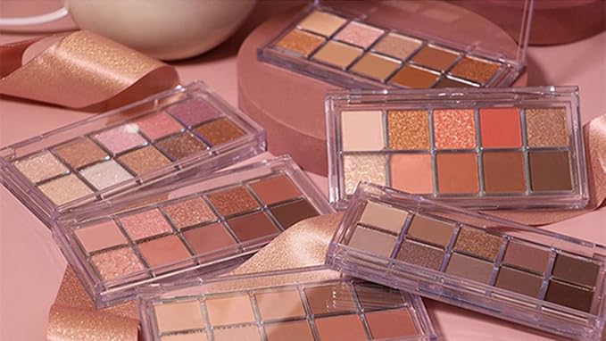 Go Ho 10 Colors Eyeshadow Palette,Matte&Glitter Eyeshadow Makeup,Long Lasting Blendable Shades,Naturing-Looking,Waterproof Cool Eye Shadow Palette,14 Midsummer Dream