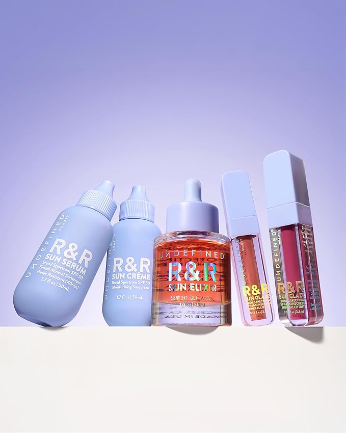 Undefined R&R Sun Glaze SPF 40 Mineral Lip Oil Tint Sunscreen (Pink)