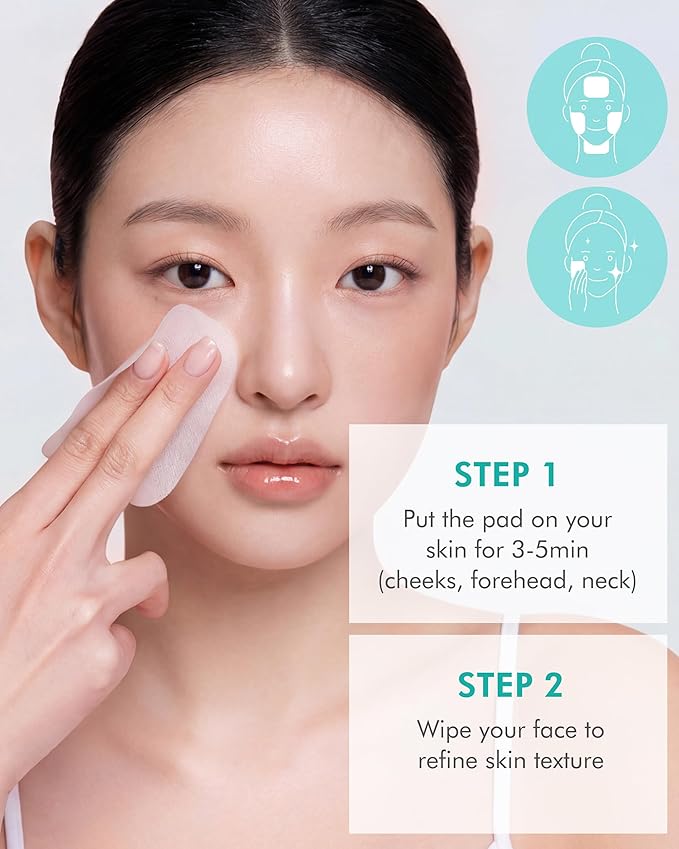 DERMAL 6 Types Toner Pad Trial Kit Portable Travel Combo Set - Ice Cooling, Collagen, Retinol, Madecassoside, Tea Tree, Vitamin Korean Face Toner Pads, 12 Pads x 6 Pack