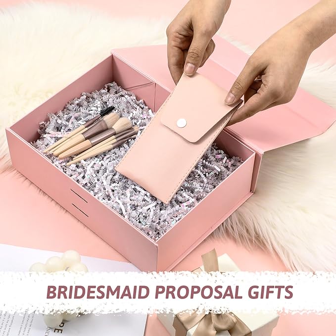 8 Sets Mini Makeup Brushes Bulk, Mini Makeup Brush Set for Bachelorette Party Favors Wedding Bridesmaid Proposal Gifts, Make up Brushes Include Face Eyeshadow Blush Eyebrow Liner Mascara