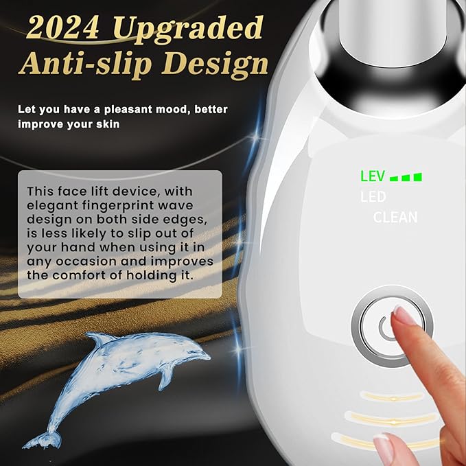 7 Color Face Massager, Portable Face Massager Tool, Based on LED, Thermal, Vibration Technology, Led Face and Neck Beauty Device for Home Use