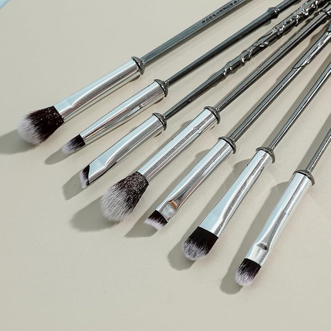 Pottter Makeup Brushes Harrry Gifts Comb Mirror with Gift Box for Eyeshadow Eyebrows Eyeliner Lips Concealer Contouring Highlighter Blending Wizard Wand Makeup Brushes Set