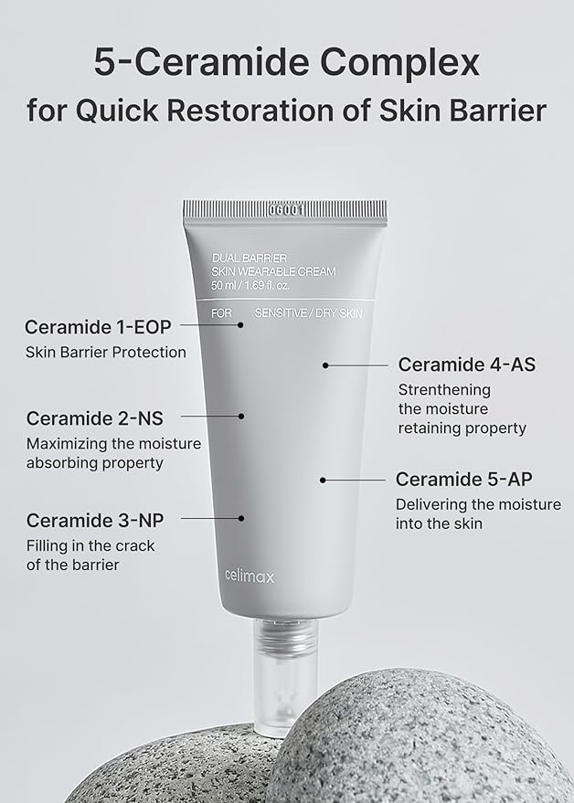 celimax The Vita Retinal Booster + Dual Barrier Creamy Toner + Dual Barrier Skin Wearable Cream