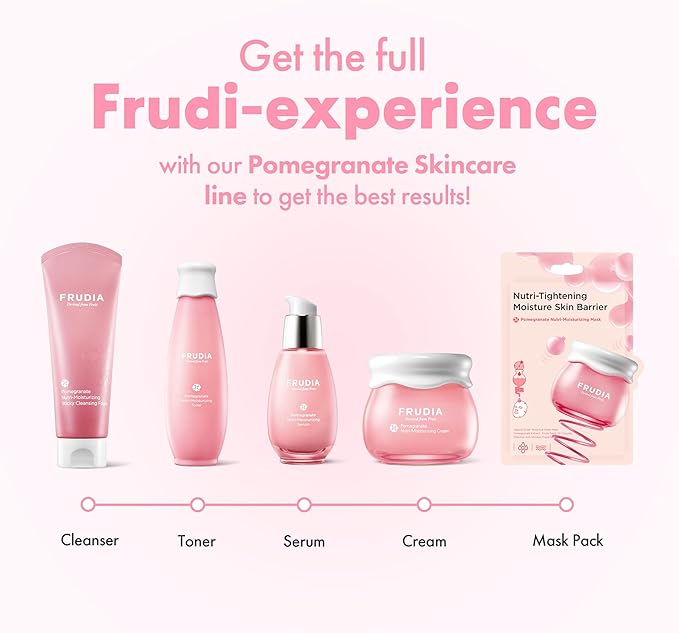 FRUDIA Pomegranate Nutri-Moisturizing Face Toner (6.59 oz) – Skin Firming Korean Face Toner w/ 87% Pomegranate Extract, Vegan Collagen & BL-Fill UP for Anti - Aging | Vegan and Cruelty Free