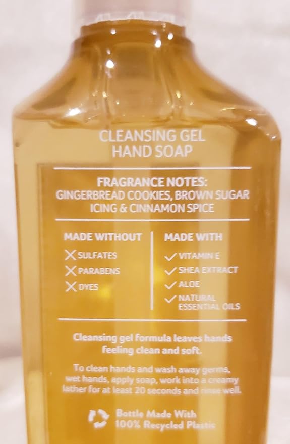Bath and Body Works Cleansing Gel Hand Soap 8 Ounce 2-Pack (Gingerbread Bakery)