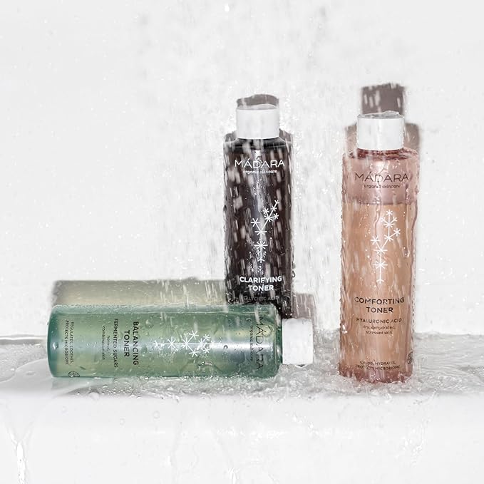 MADARA Balancing Toner 200 ml Refreshes & Hydrates – Rose, Raspberry & Cucumber – Smooth, Radiant Skin for Normal & Combination Types
