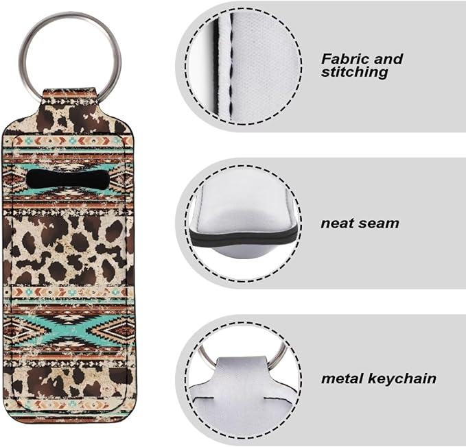 Pensura Chapstick Holder Keychain Fashion 5 Pcs Car Keychain Holder Portable Chapstick Holder Keep from Scratched and Dust