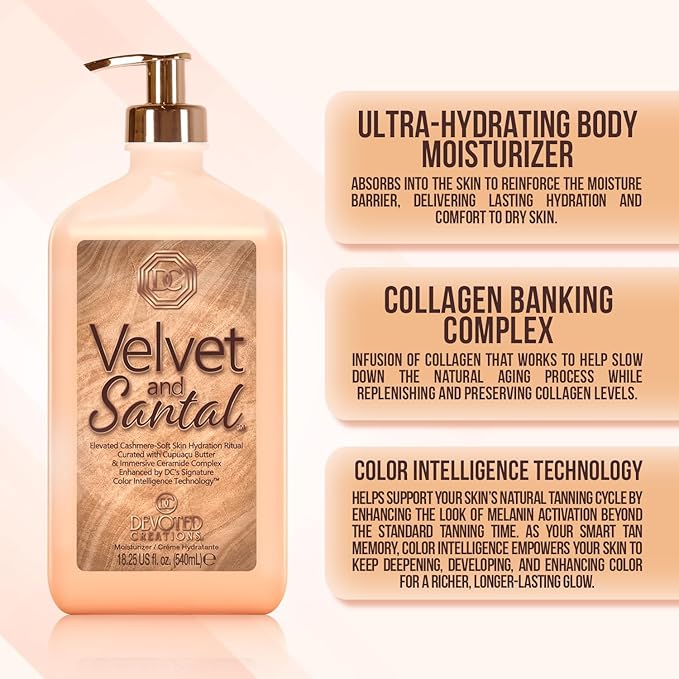 Devoted Creations Velvet and Santal - Elevated Cashmere Velvety Soft Ultra-Hydrating Body Moisturizer