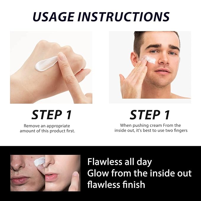 Manscode Men's Moisturizing Concealer - Face Cream for Men, 2pcs
