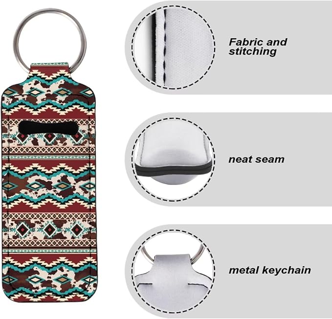 Pensura Chapstick Holder Keychain Fashion 5 Pcs Car Keychain Holder Portable Chapstick Holder Keep from Scratched and Dust
