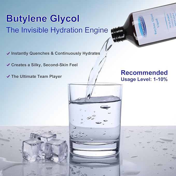 Butylene Glycol (200 ml) - 99.9% Pure Cosmetic Grade, Skin Care Formula Humectant & Solvent