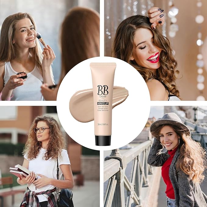 30ml Moisturizing BB Cream Foundation For Makeup | Nourishing Lotion, Sunlight Blocking Cosmetics - Helps To Improve Skin Texture & Radiance(C#)