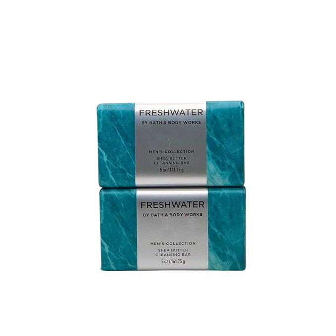 Bath & Body Works Cleansing Bar, Pack of 2, 5oz Each (Freshwater)