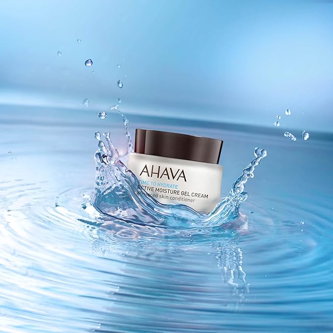 AHAVA Time To Hydrate Active Moisture Gel Cream, Advanced Skin Conditioner - Ultra Fresh Moisture Suspending Gel-Cream for Rejuvenation, Instant Hydration & Vitality, Combats Dehydration, 1.7 Fl.Oz