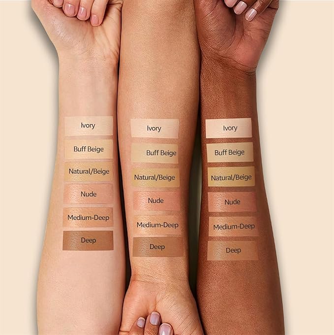 Air Cushion CC Cream Foundation - Mushroom Head BB Cream Concealer Makeup Base Moisturizing & Long-Lasting for All Skin Types and Even Color Correcting (Natural)