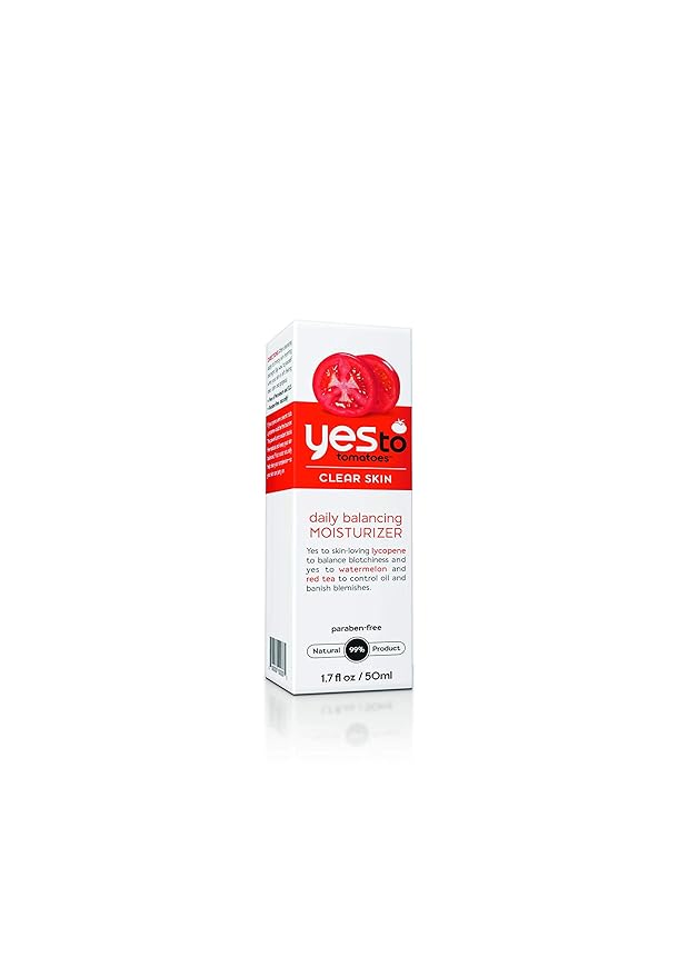 Yes To Tomatoes Daily Balancing Moisturizer, Blemish-Fighting & Enlightening Moisturizer, Natural Vegan & Cruelty Free, 1.7 Fl Oz