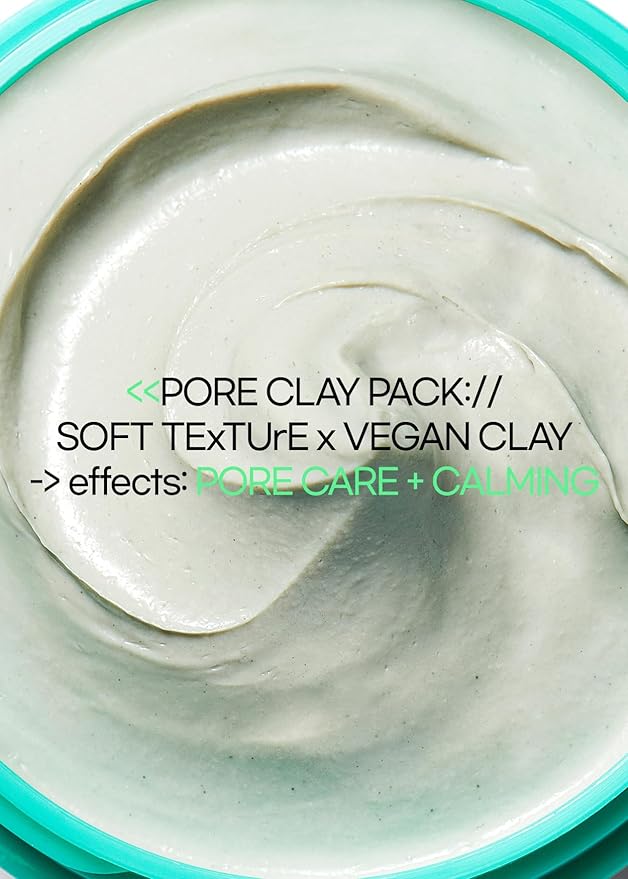 BRING GREEN Tea Tree Cica Pore Clay Pack | Vegan Deep Pore Cleansing Clay Mask, for Pore Purifying, Contains Cica & Tea tree for Soothing & Relieving Stressed Skin 4.23 oz.