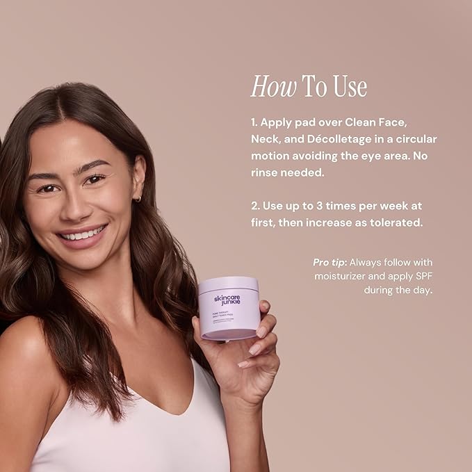 3-Step Pore Therapy Routine Bundle (Cleanser + Toner Pads + Antioxidant Moisturizer) – Fragrance-Free, Vegan, for Normal to Oily Skin