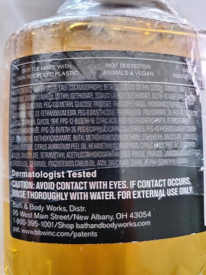 Bath & Body Works Men's Whiskey Reserve 3-in-1 Hair, Face & Body Wash and Body Cream 2 Piece Set