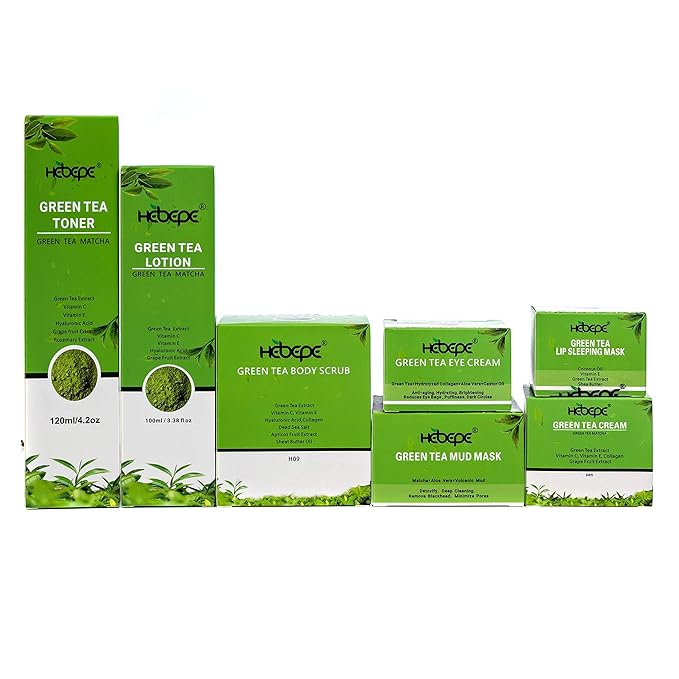 Green Tea Matcha Facial Toner Mist with Peppermint, Refreshing, Moisturizing, and Soothing Face Toner, with Jojoba Oil, Castor Oil, Snail Filtrate,120ml