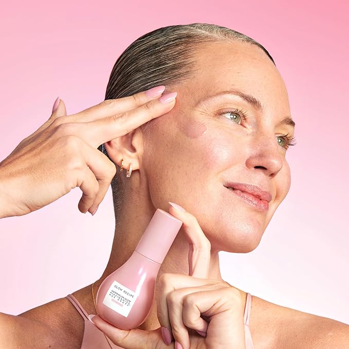 Glow Recipe Hue Drops Bronzing Drops, Tinted Face Serum, Glow Primer + Liquid Highlighter, Niacinamide + Hyaluronic Acid, Radiant Warm Glow, Rosy Glow (40ml)