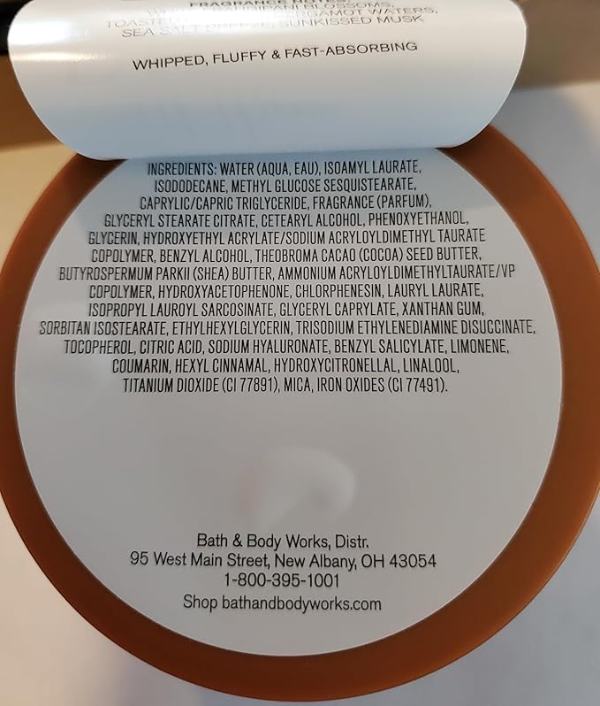 Bath and Body Works At The Beach Womens Smooth and Soothe Whipped Body Cream in a Jar