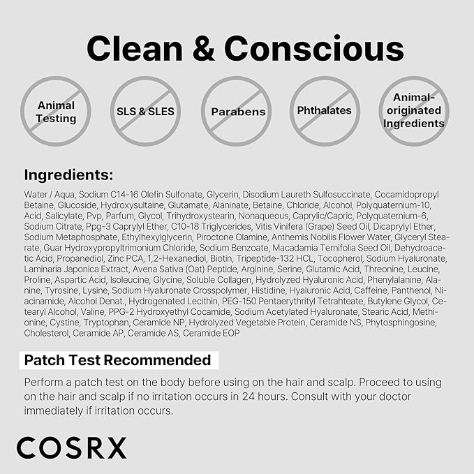 COSRX PEPTIDE 132 Hair Care Kit - Bonding Shampoo, Treatment & Oil Serum, Bond Repair Treatment Hair Gift Set for Damaged, Dry Hair, Scalp Treatment for Dandruff, Dry & Itchy Scalp