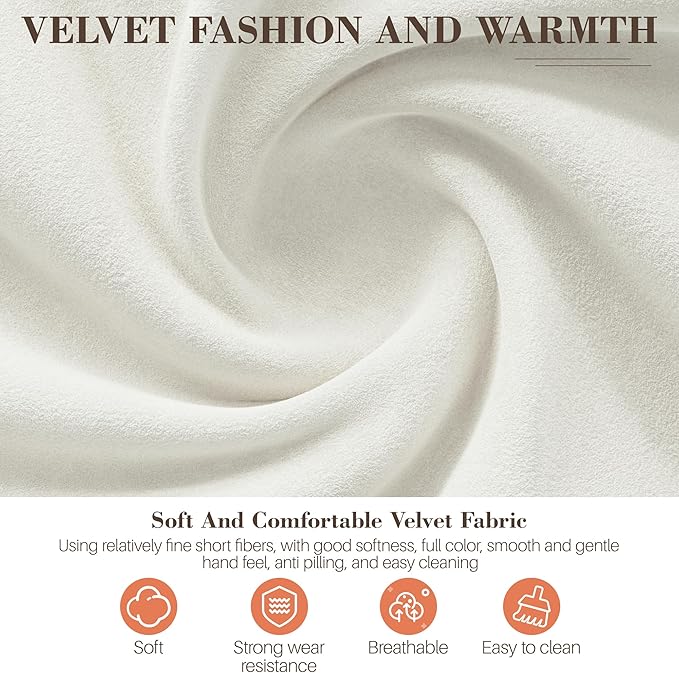 Vanity Chair with Wheels, Comfy Home Office Desk Chairs Adjustable Modern Velvet Makeup Chair for Bedroom Living Room, Soft Cushion Swivel Computer Task Chairs for Women-Beige