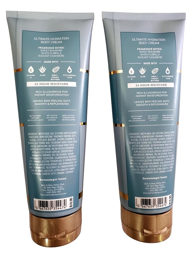 Bath & Body Works Imperfect Beauty Ultimate Hydration Body Cream 8 Ounces Pack of 2