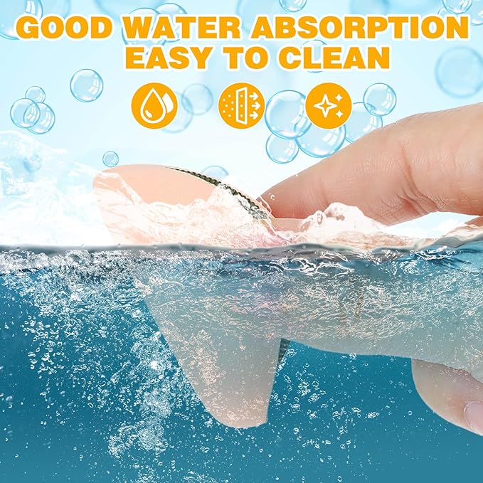 Giantree 5 Pcs Foundation Sponges, Korean Makeup Sponge Puff Soft Sponge Puff Fluffy, Teardrop Makeup Blender Foundation Applicator for Concealer Liquid Cream Loose Powder