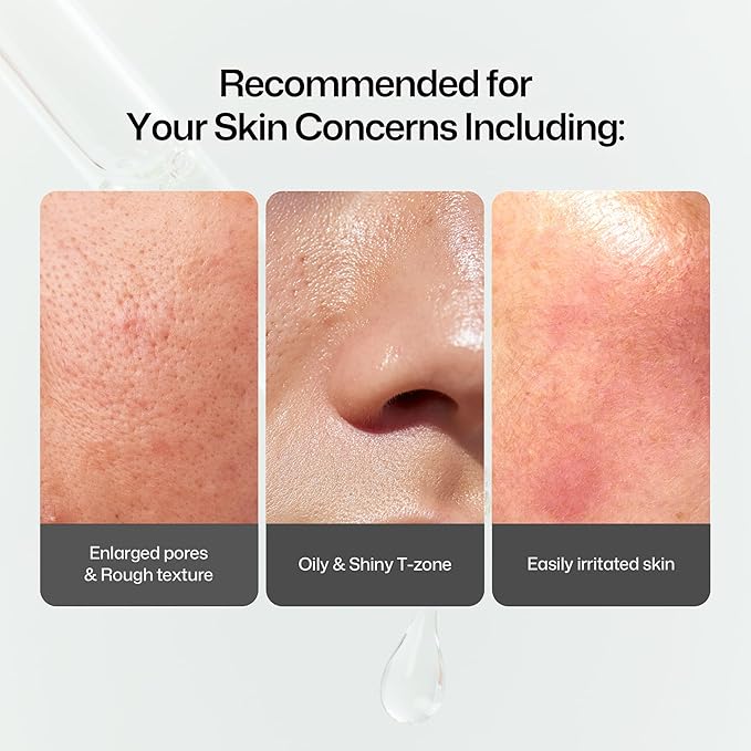 HAPA KRISTIN Pore Minimizing Serum, Korean Skincare Pore Tightening & Sebum Control for Oily and Sensitive Skin, Niacinamide + Bakuchiol, Centella Hydrating Soothing for Smoother Texture, 1.01 fl oz
