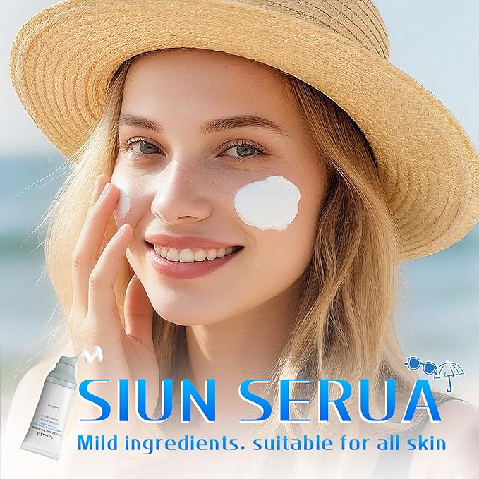Centella Sunscreen SPF 50, Moisturizing Water-Fit Sun Serum, Face Sun Screen Long-Lasting Protection, Centella Madagascar Sunscreen, NO White Cast - Dry Oily Skincare For All Skin 50mL/1.69FL.OZ 2Pcs